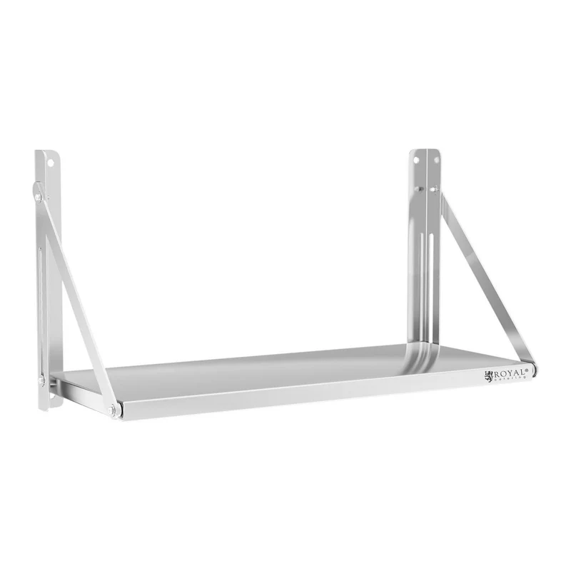 Étagère murale professionnel professionnel pliable acier inoxydable 80 x 30 cm 40 kg 14_0001578