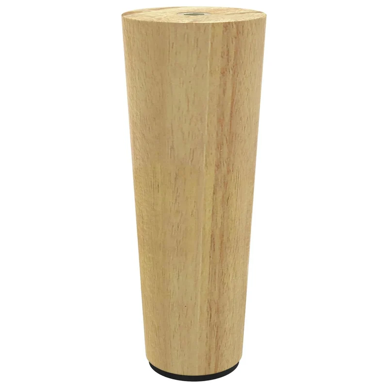 Lot de 2 pieds de meuble effilés modernes 44 x 100 mm design élégant adaptable en bois eucalyptus marron 02_0051975