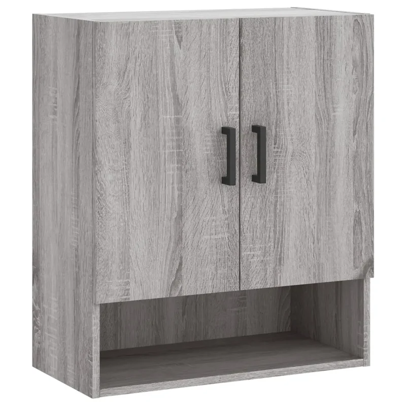 Armoire murale rangement flottante pratique 60 x 31 x 70 cm en bois d'ingénierie sonoma gris 02_0048769