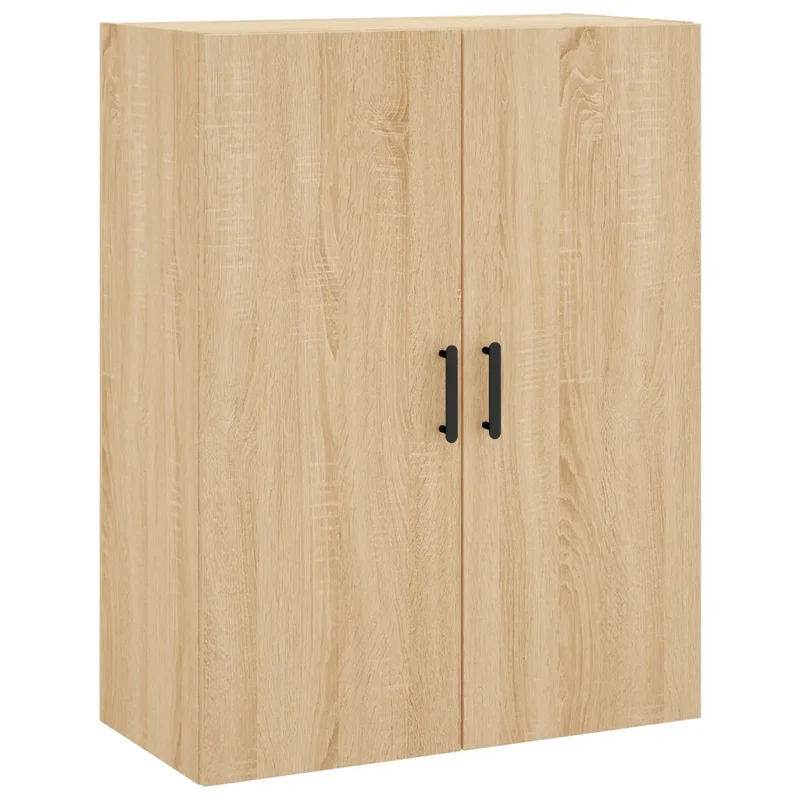 Armoire murale design pratique rangement 69,5 x 34 x 90 cm en bois d'ingénierie chêne sonoma 02_0048587