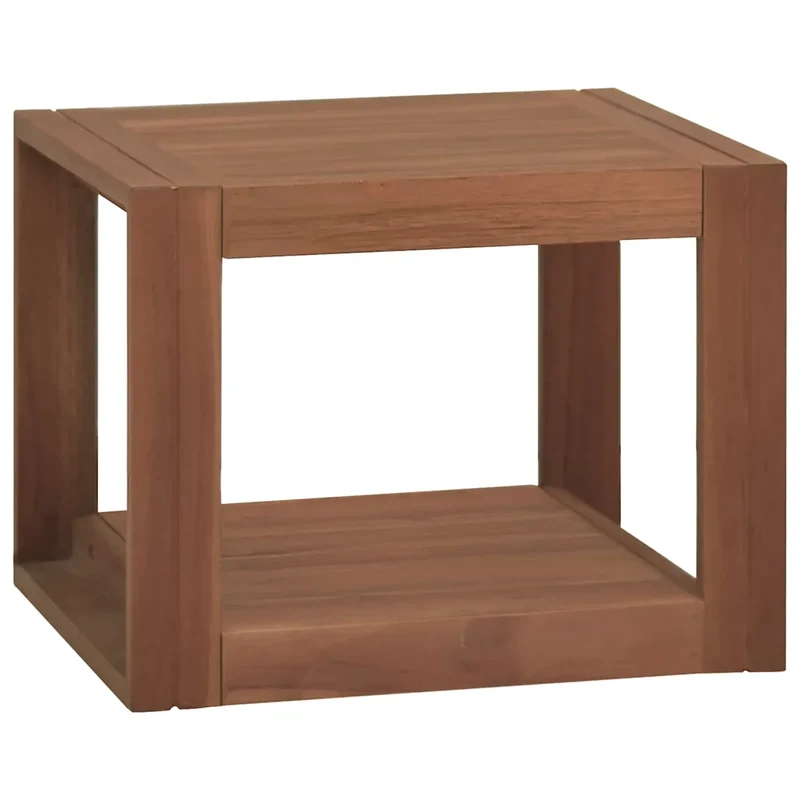 Armoire murale de salle de bain 45 x 45 x 35 cm rangement spacieux design élégant en bois teck 02_0046960