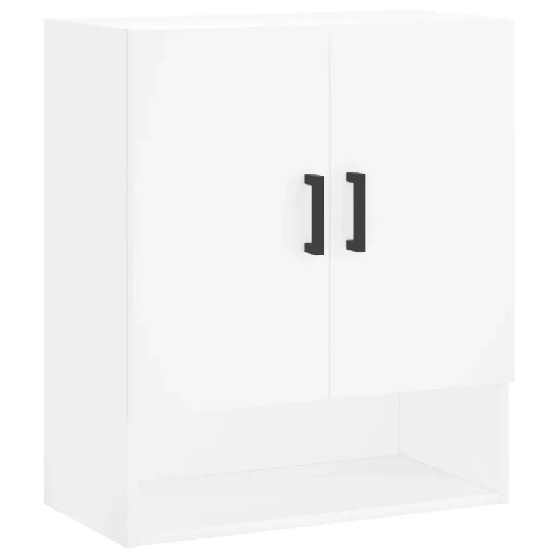 Armoire murale design moderne espace de rangement 60 x 31 x 70 cm en bois d'ingénierie blanc 02_0048765