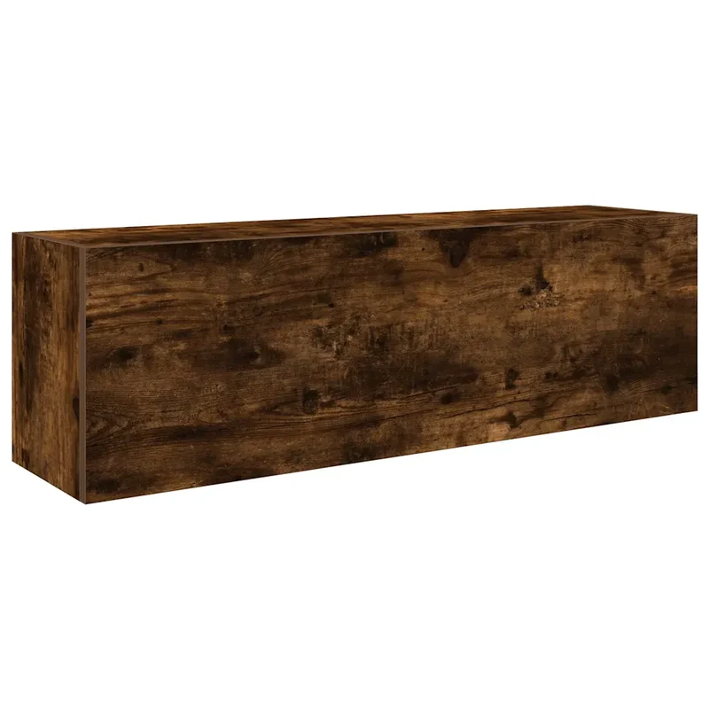 Armoire murale multifonctionnelle pratique salle de bain 100 x 25 x 30 cm en bois d'ingénierie chêne fumé 02_0051289