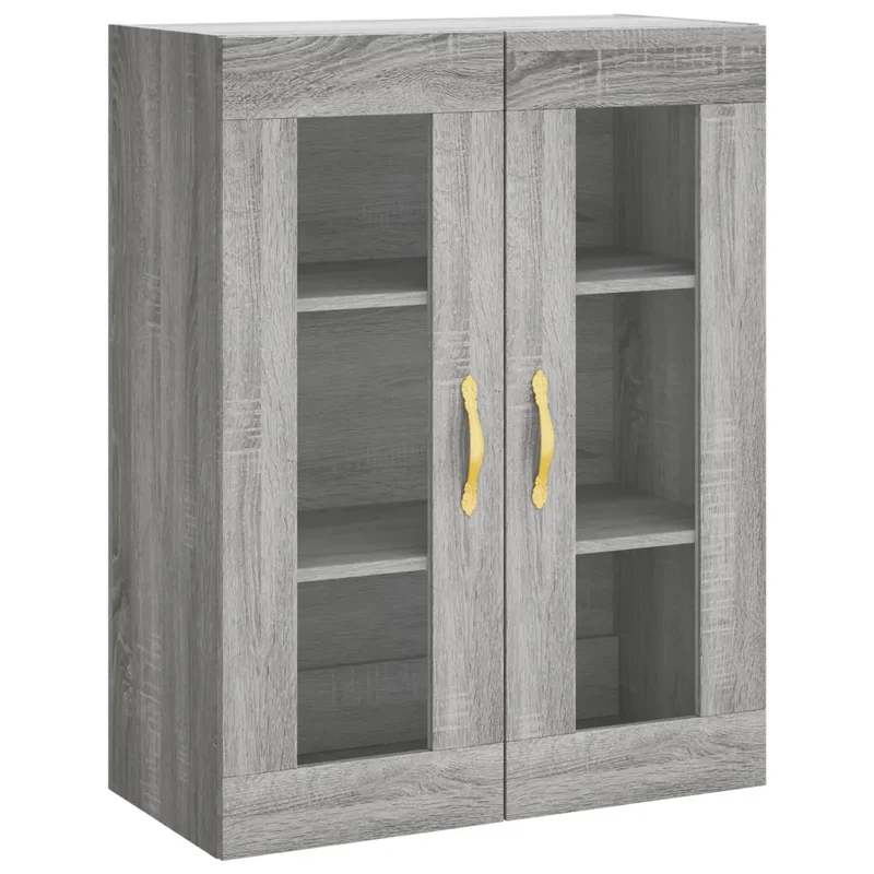 Armoire murale pratique rangement 69,5 x 34 x 90 cm design élégant en bois d'ingénierie sonoma gris 02_0048615