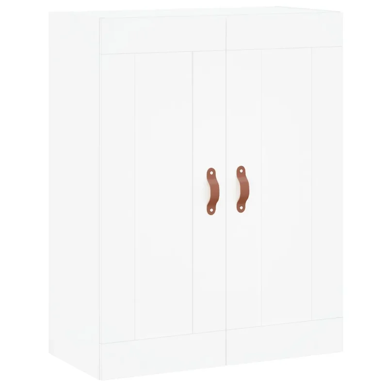 Armoire murale élégante avec 3 compartiments 69,5 x 34 x 90 cm en bois d'ingénierie blanc 02_0048898