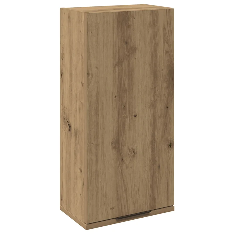 Armoire de salle de bain murale gain de place 32 x 20 x 67 cm design classique en bois d'ingénierie chêne artisanal 02_0050978