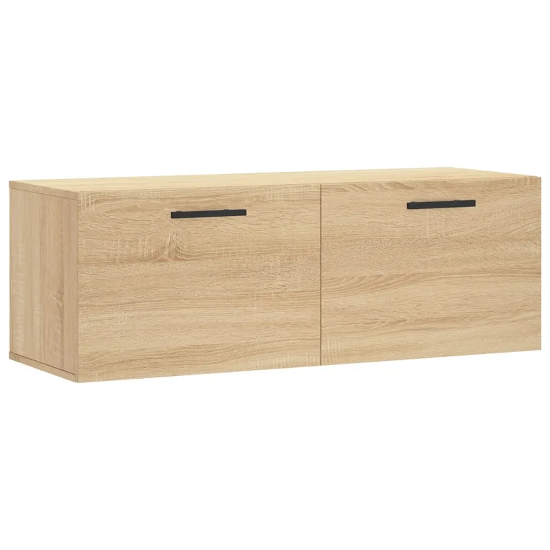 Armoire murale moderne rangement pratique 100 x 36,5 x 35 cm en bois d'ingénierie chêne sonoma 02_0048894