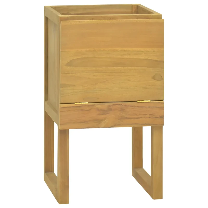 Armoire de salle de bain rangement élégant 41 x 40 x 75 cm en bois de teck naturel 02_0046966