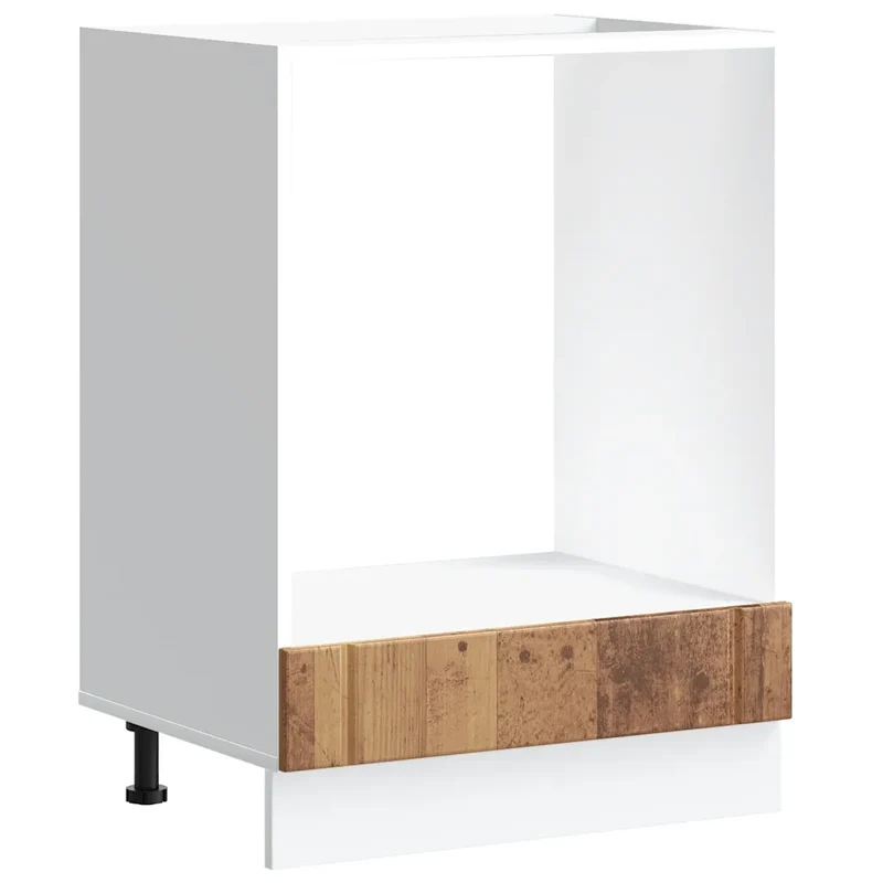 Armoire de four Lucca design classique cuisine réglable 60 x 46 x 81,5 cm en bois d'ingénierie vieux bois 02_0050120