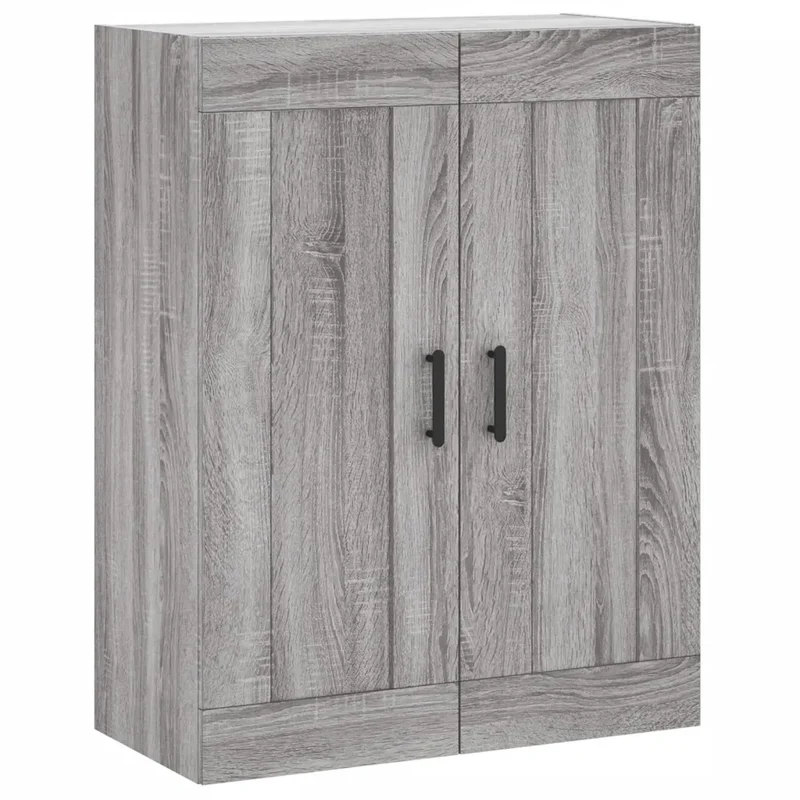 Armoire murale design élégant rangement 69,5 x 34 x 90 cm en bois d'ingénierie sonoma gris 02_0048922