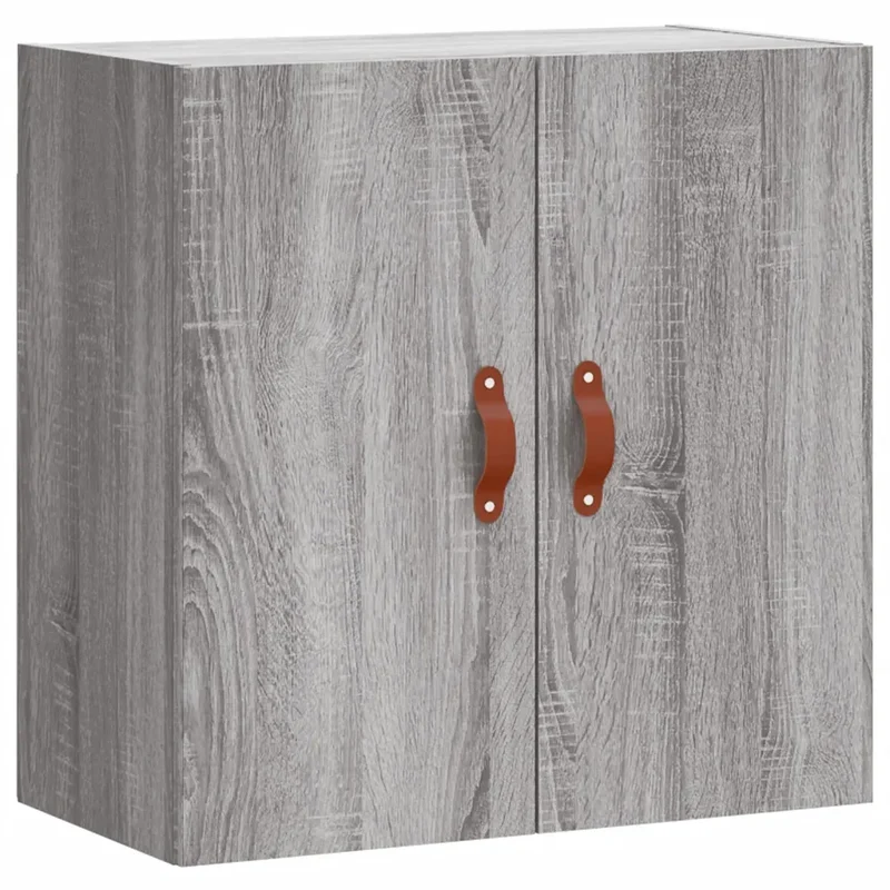 Armoire murale space-saving moderne rangement pratique 60 x 31 x 60 cm en bois d'ingénierie gris 02_0048790