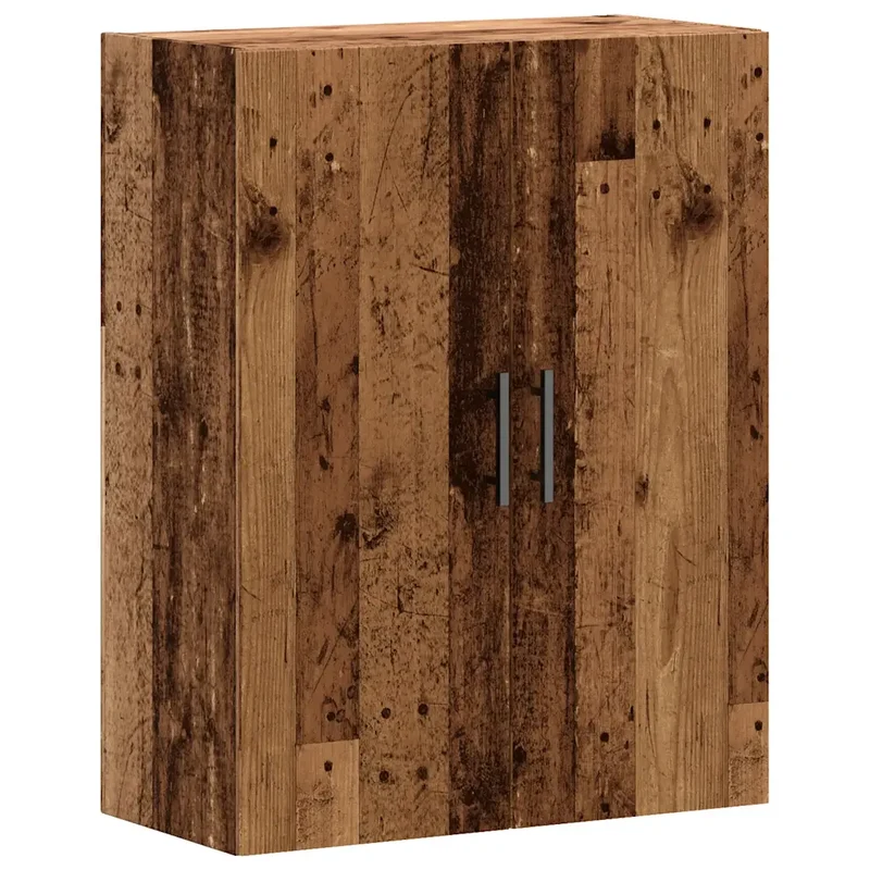 armoire murale vintage pratique rangement 69,5 x 34 x 90 cm en bois d'ingénierie vieux bois 02_0051128