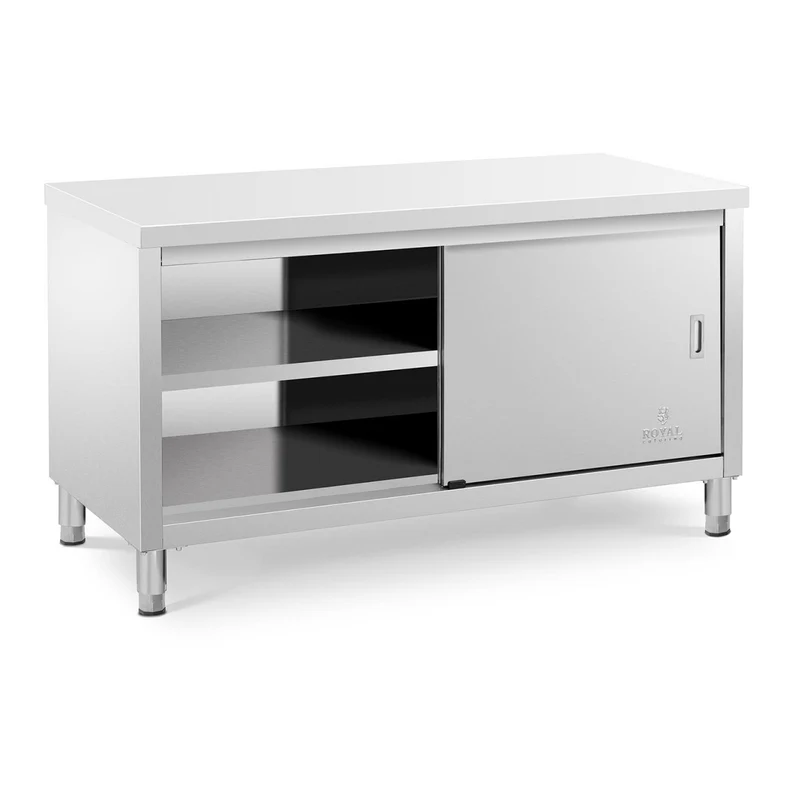 Meuble bas inox cuisine professionnel 150 x 70 x 85 cm capacité de 600 kg 14_0002481