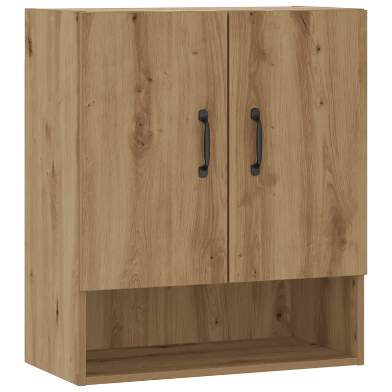 Armoire murale pratique élégante rangement 60 x 31 x 70 cm en bois d'ingénierie chêne artisanal 02_0051022