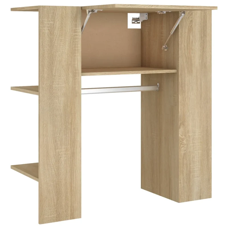 Armoire de couloir moderne économiseur d'espace 97,5 x 37 x 99 cm finition robuste en bois d'ingénierie chêne sonoma 02_0047945