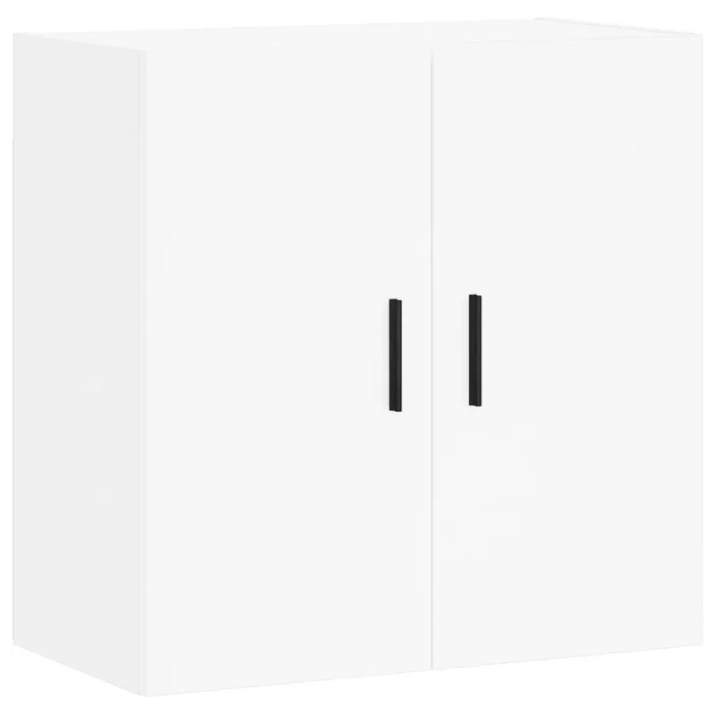 Armoire murale design moderne rangement pratique 60 x 31 x 60 cm en bois d'ingénierie blanc 02_0048815