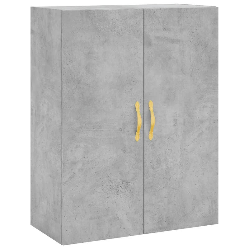 Armoire murale rangement pratique 69,5 x 34 x 90 cm en bois d'ingénierie gris béton 02_0048573