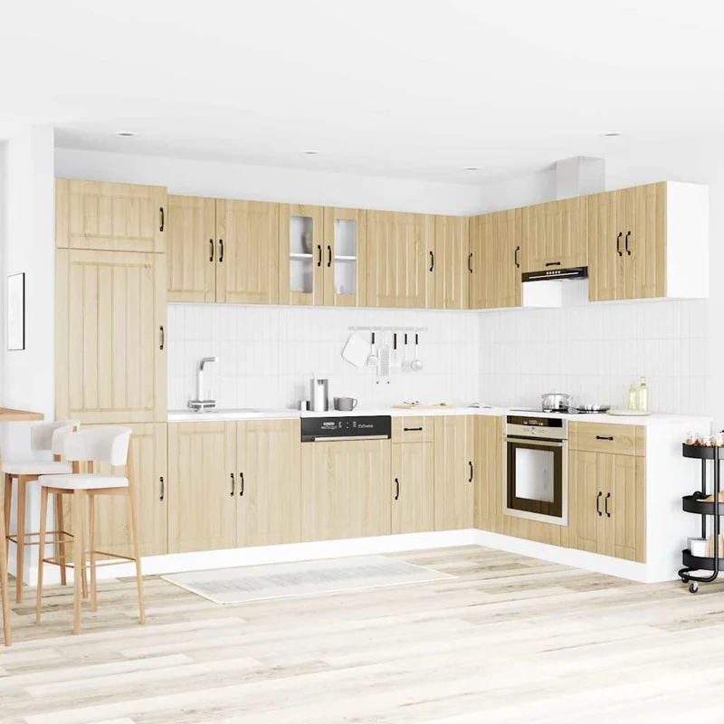 ERROR Armoire de cuisine moderne grand espace rangement 80 x 46 x 81 cm en bois d'ingénierie chêne sonoma 02_0055689
