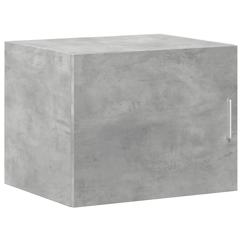 Armoire murale rangement pratique gain de place design flexible 50 x 42,5 x 40 cm en bois gris béton 02_0049495