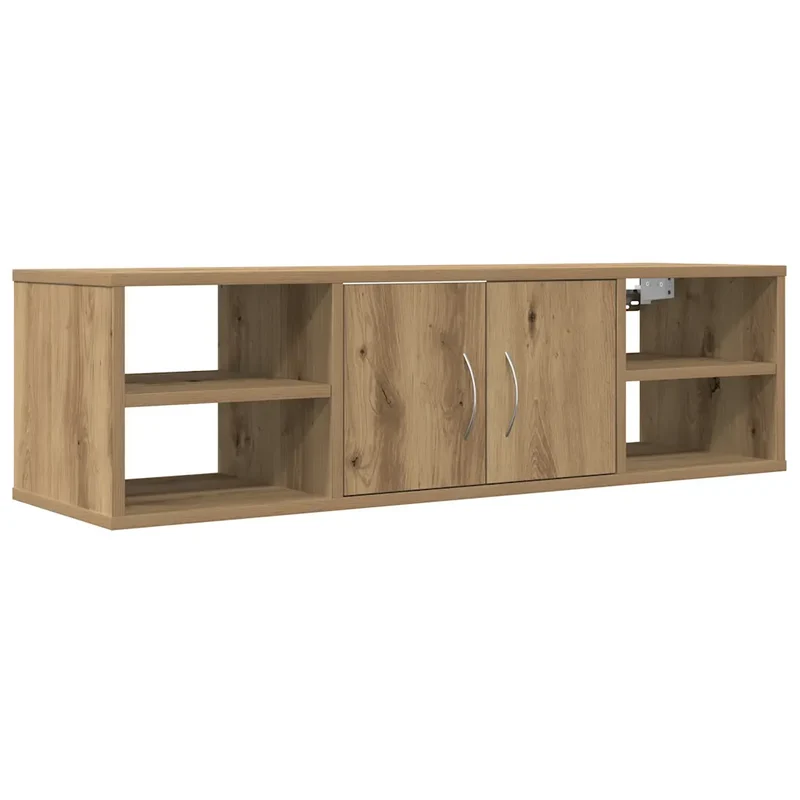 Armoire murale design fonctionnelle 101 x 30 x 29 cm pratique espace minimaliste en bois d'ingénierie chêne artisanal 02_0050889