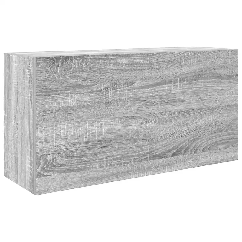 Armoire murale de bain sonoma gris 80 x 25 x 40 cm grand espace de rangement design pratique en bois gris 02_0051282