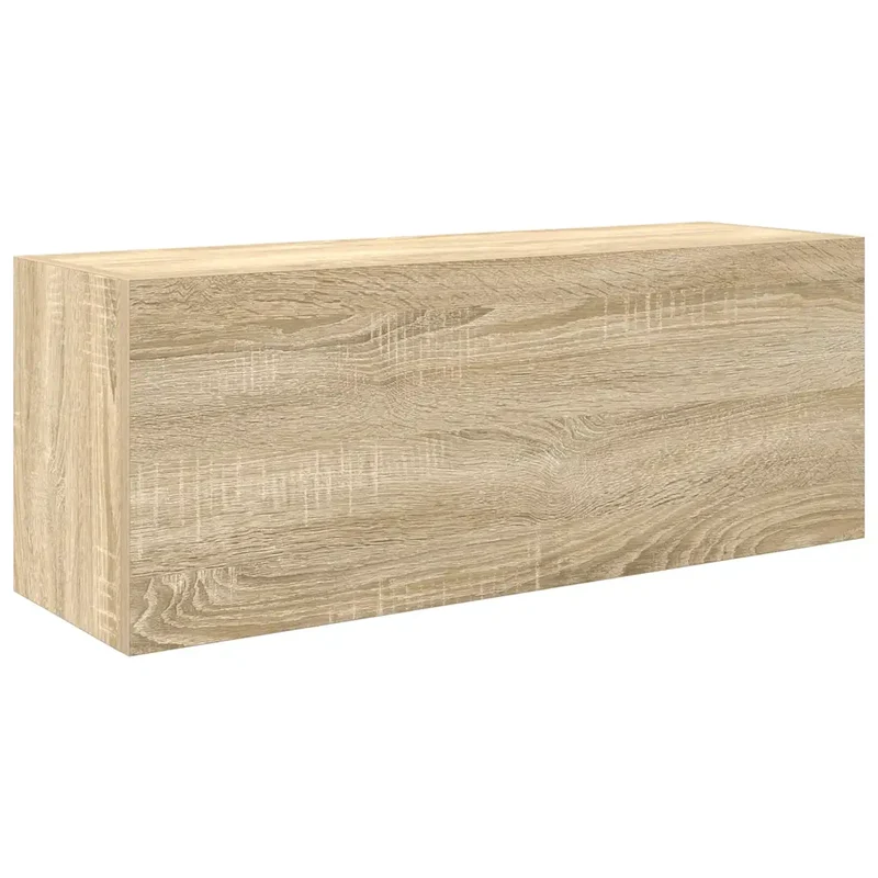 Armoire murale de bain design minimaliste rangement 80 x 25 x 30 cm en bois d'ingénierie chêne sonoma 02_0051271