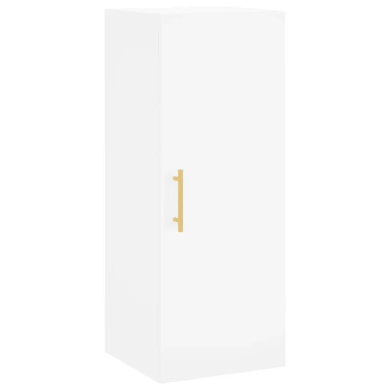 Armoire murale design pratique rangement 34,5 x 34 x 90 cm en bois d'ingénierie blanc 02_0048655