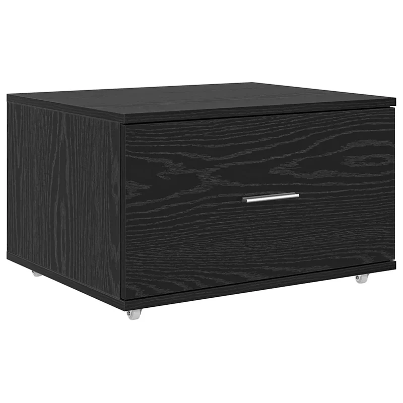 Armoire à tiroirs moderne pratique bureau chambre 55 x 45 x 31 cm en bois d'ingénierie chêne noir 02_0052194