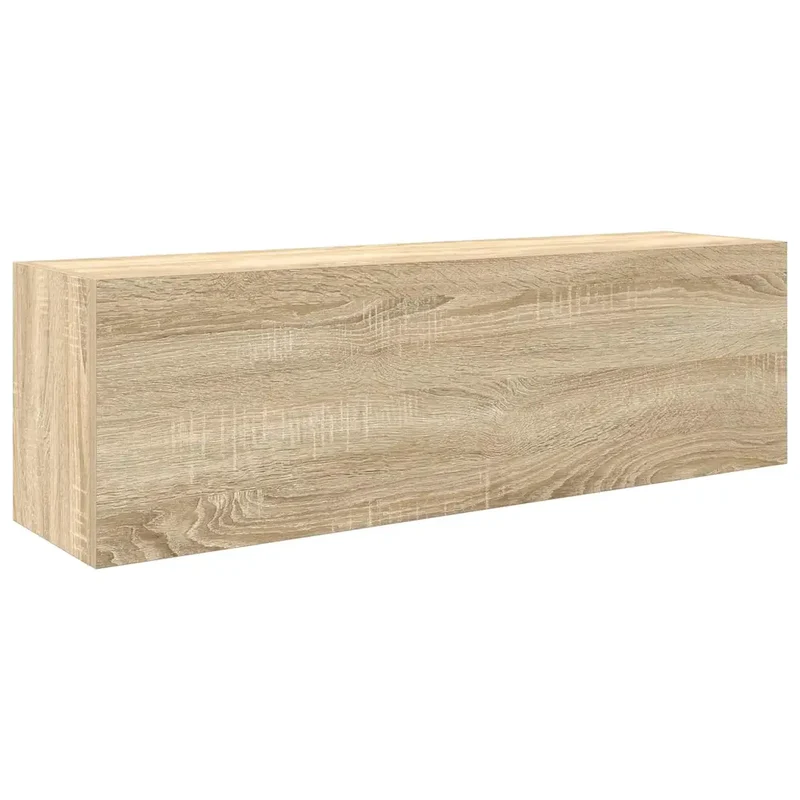 Armoire murale de salle de bain design moderne 100 x 25 x 30 cm espace de rangement pratique en bois d'ingénierie chêne sonoma 02_0051287