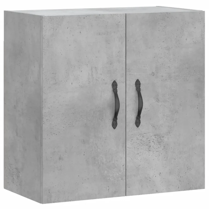 Armoire murale design moderne rangement pratique 60 x 31 x 60 cm en bois d'ingénierie gris béton 02_0048800
