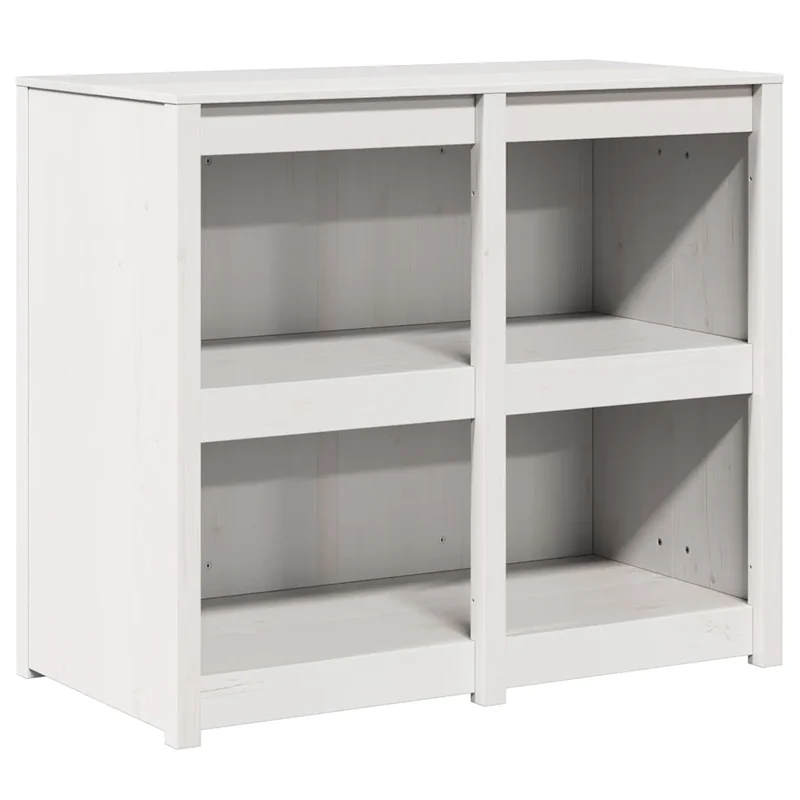 Armoire de cuisine moderne rangement pratique 106 x 55 x 92 cm en pin massif blanc chaud 02_0052150