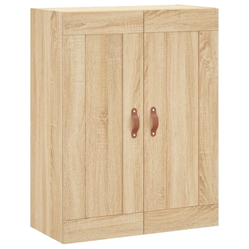 Armoire murale design polyvalente chêne sonoma 69,5 x 34 x 90 cm espace de rangement élégant en bois d'ingénierie chêne sonoma 02_0048899