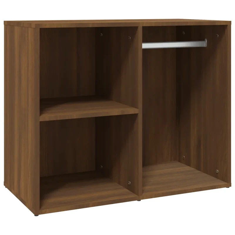 Armoire de dressing moderne pratique 80 x 40 x 65 cm en bois d'ingénierie chêne marron 02_0048434