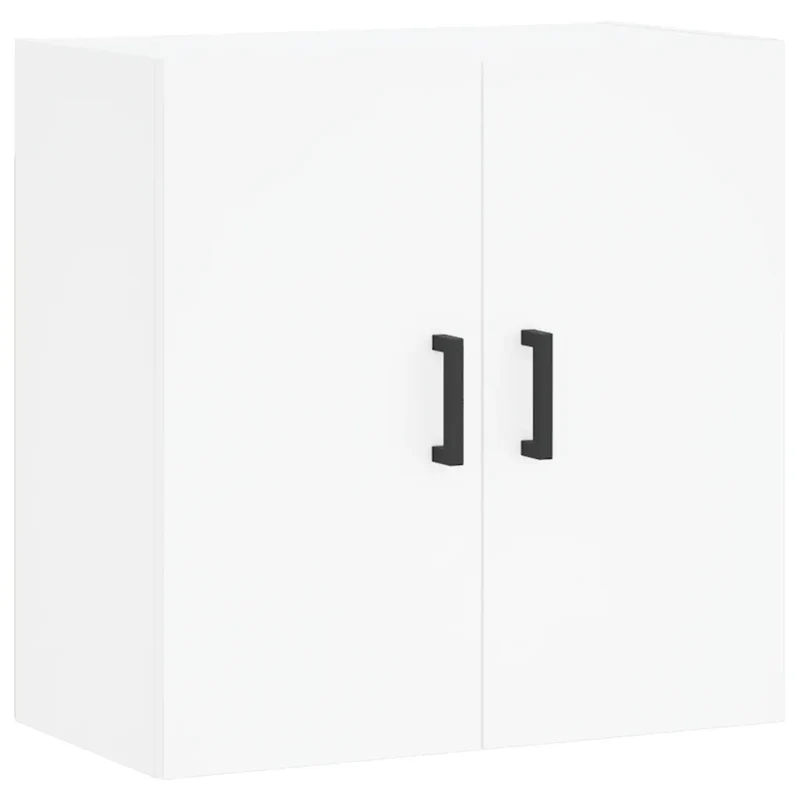 Armoire murale blanche bois d'ingénierie 60 x 31 x 60 cm espace de rangement décoratif style moderne 02_0048803