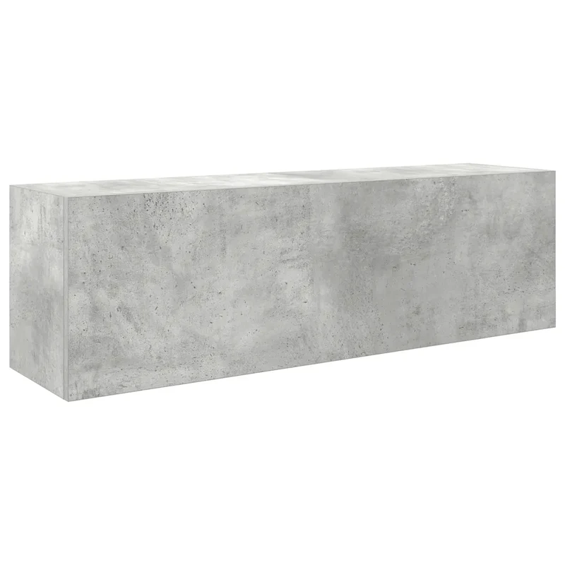 Armoire murale de salle de bain 100 x 25 x 30 cm design pratique espace de rangement en bois d'ingénierie gris béton 02_0051288