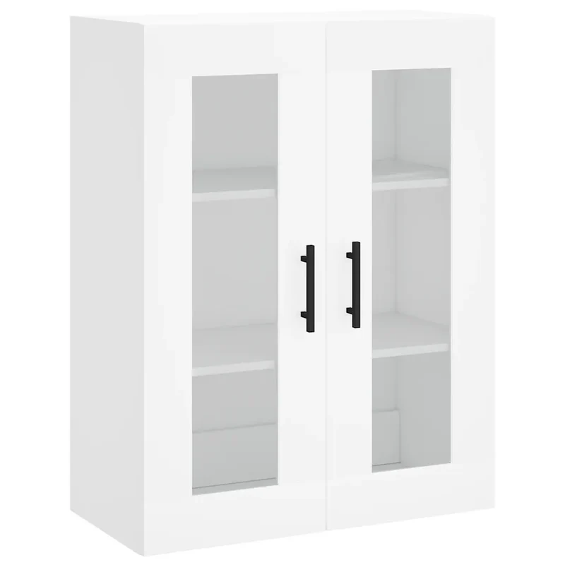 Armoire murale rangement design pratique 69,5 x 34 x 90 cm en bois blanc 02_0048641