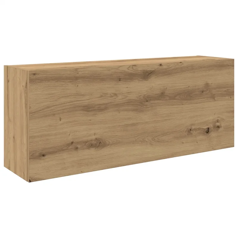 Armoire murale de salle de bain bois d'ingénierie pratique design minimaliste 100 x 25 x 40 cm en bois chêne artisanal 02_0051301