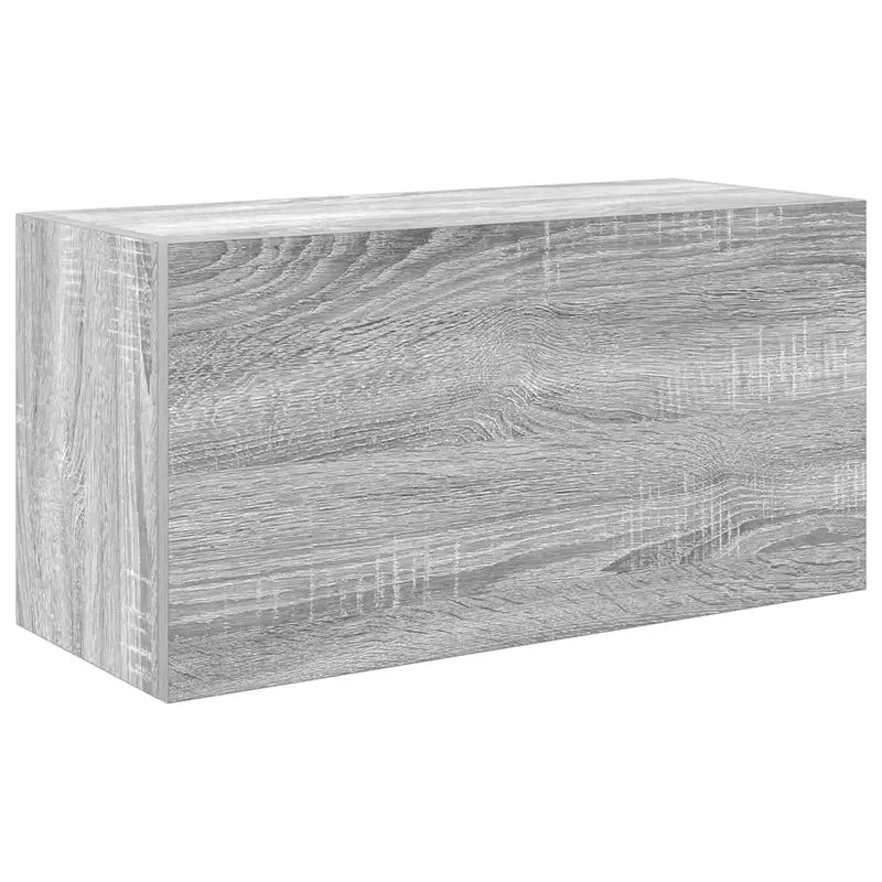 Armoire murale de salle de bain pratique moderne 60 x 25 x 30 cm en bois d'ingénierie gris 02_0051256
