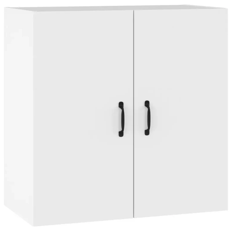 Armoire murale pratique design moderne 60 x 31 x 60 cm espace de rangement fonctionnel en bois d'ingénierie blanc 02_0048052