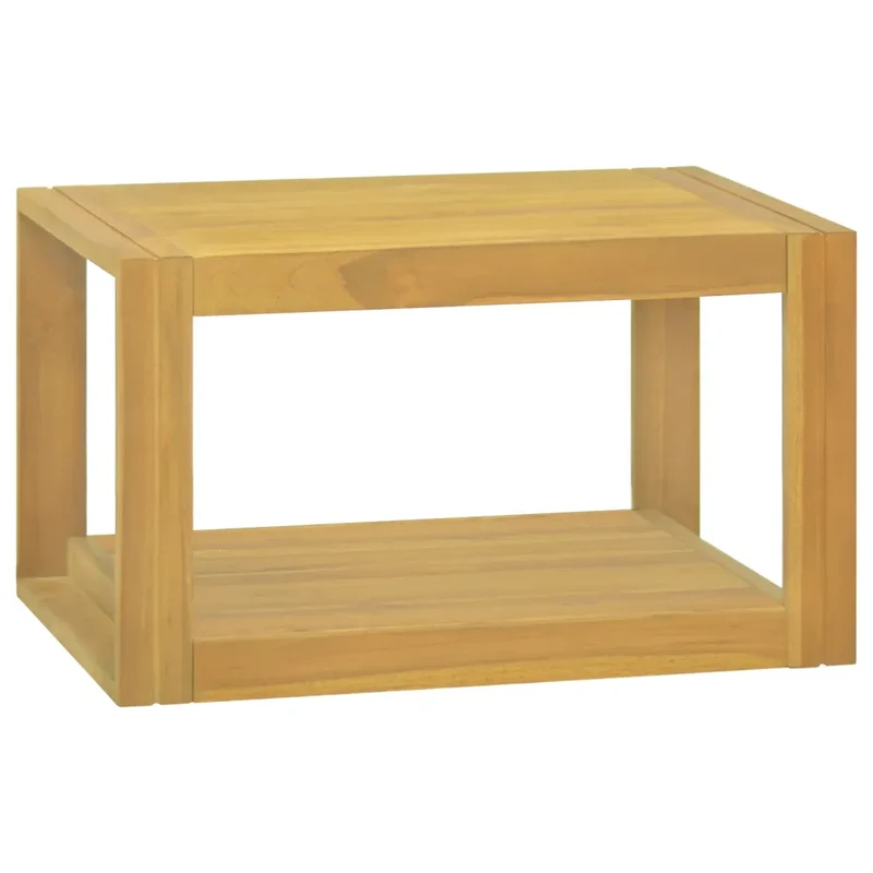 Armoire murale de salle de bain 60 x 45 x 35 cm rangement pratique style moderne en bois de teck naturel 02_0046961