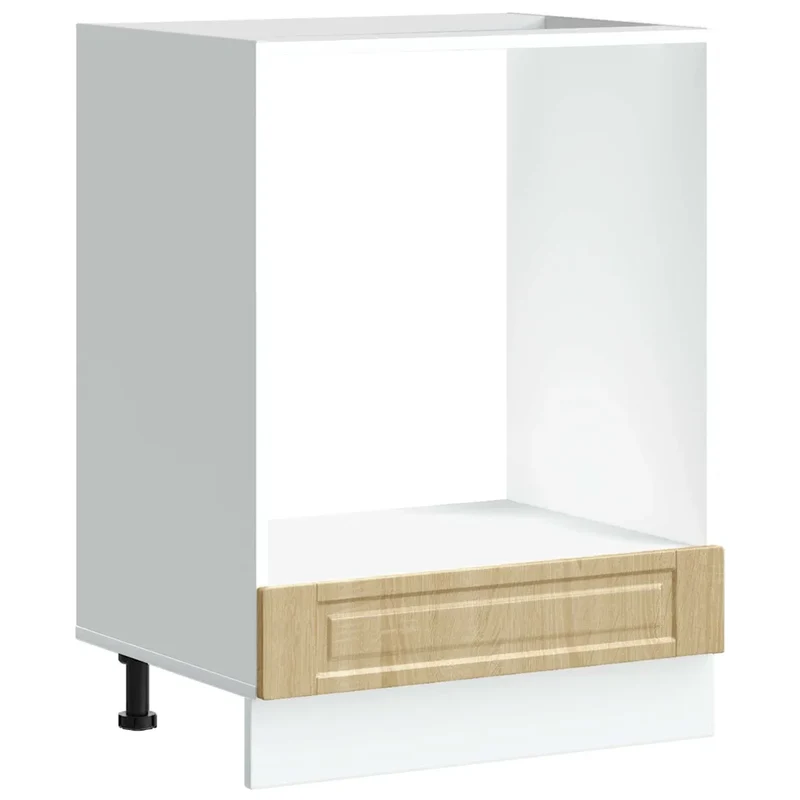 Armoire à four en bois d'ingénierie 60 x 46 x 81,5 cm espace de rangement pratique design classique en bois chêne sonoma 02_0050305