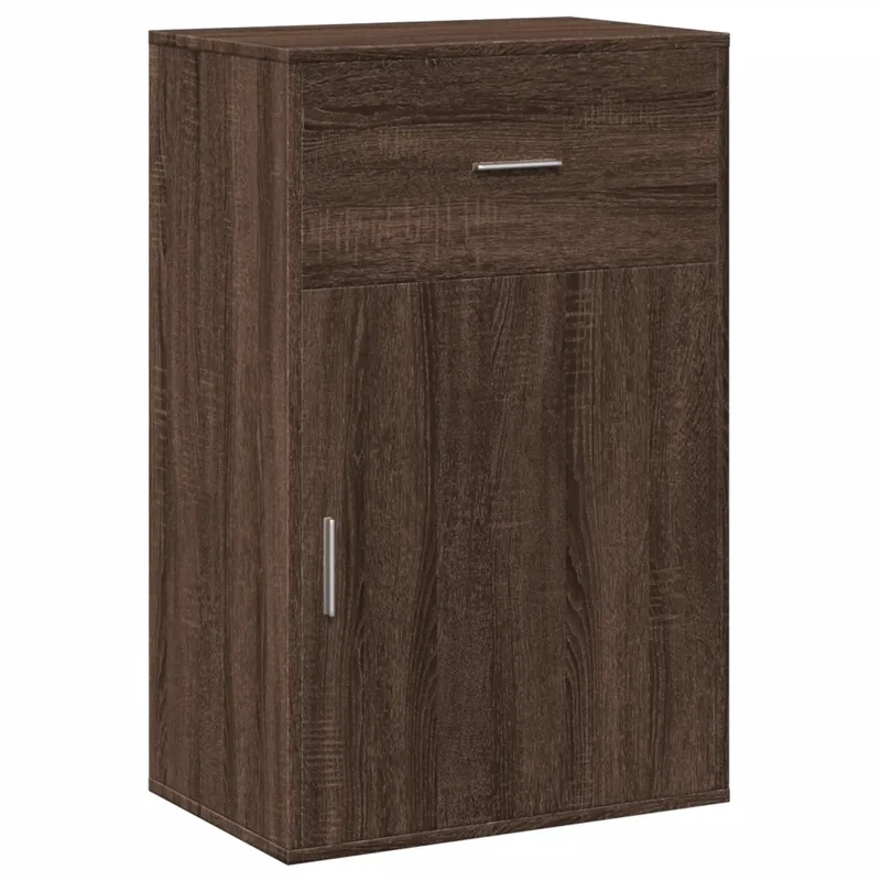 Armoire de rangement en chêne marron 56,5 x 39 x 90 cm espace optimisé finition mate 02_0049418