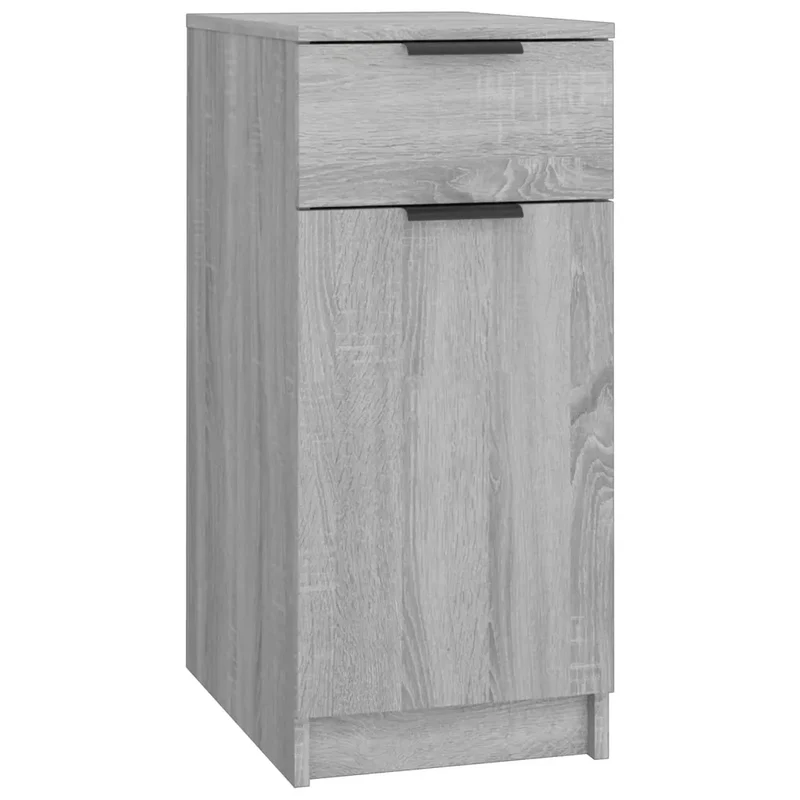 Armoire de bureau minimaliste rangement polyvalent 33,5 x 50 x 75 cm en bois d'ingénierie gris 02_0048310