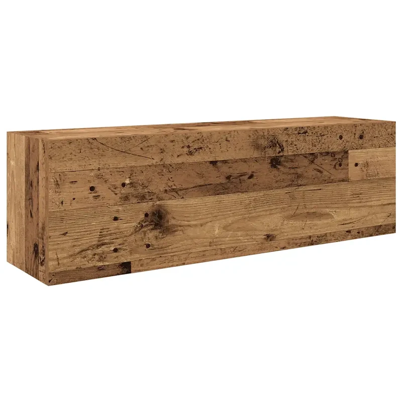 Armoire murale de bain pratique design intemporel 100 x 25 x 30 cm en bois d'ingénierie vieux bois 02_0051291