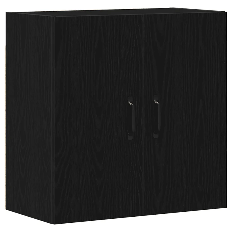 Armoire murale rangement pratique gain de place 60 x 31 x 60 cm en bois d'ingénierie chêne noir 02_0051810