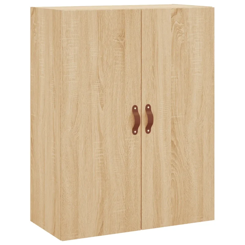 Armoire murale polyvalente grand espace rangement 69,5 x 34 x 90 cm en bois d'ingénierie chêne sonoma 02_0048567