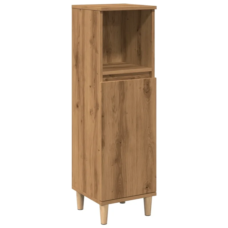 Armoire de salle de bain chêne artisanal 30 x 30 x 100 cm rangement optimisé design moderne en bois chêne 02_0051037