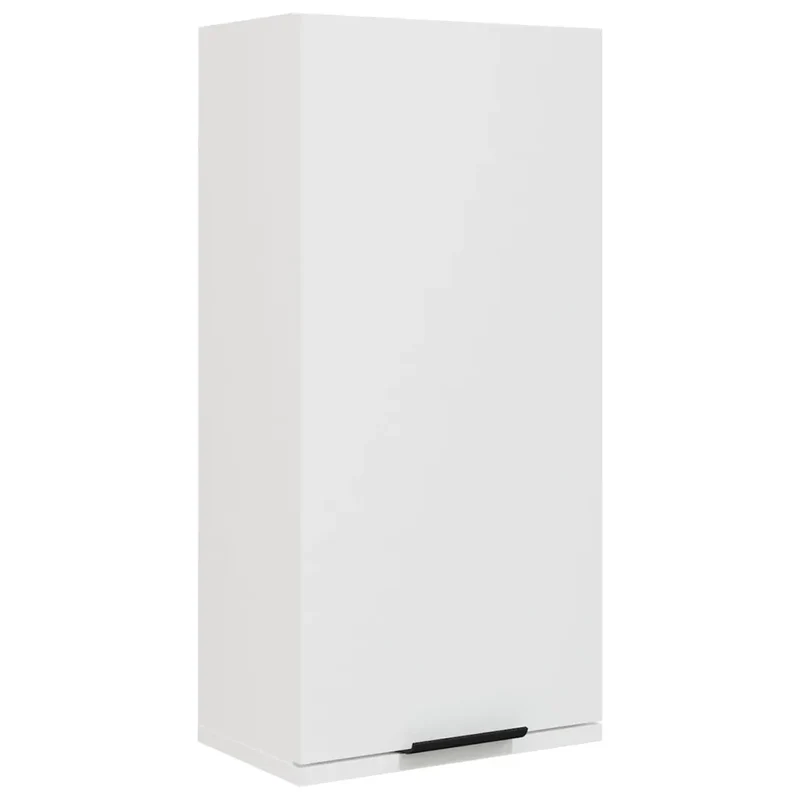 Armoire de salle de bain murale 32 x 20 x 67 cm grande capacité rangement élégance moderne en bois d'ingénierie blanc 02_0047988