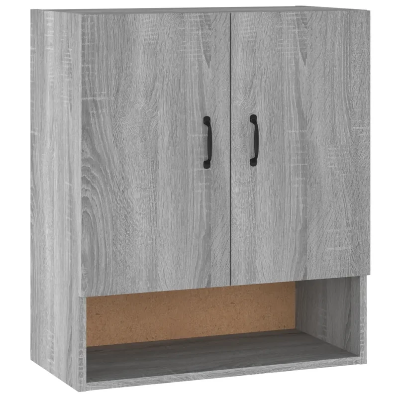 Armoire murale pratique rangement style élégant 60 x 31 x 70 cm en bois d'ingénierie gris 02_0048338
