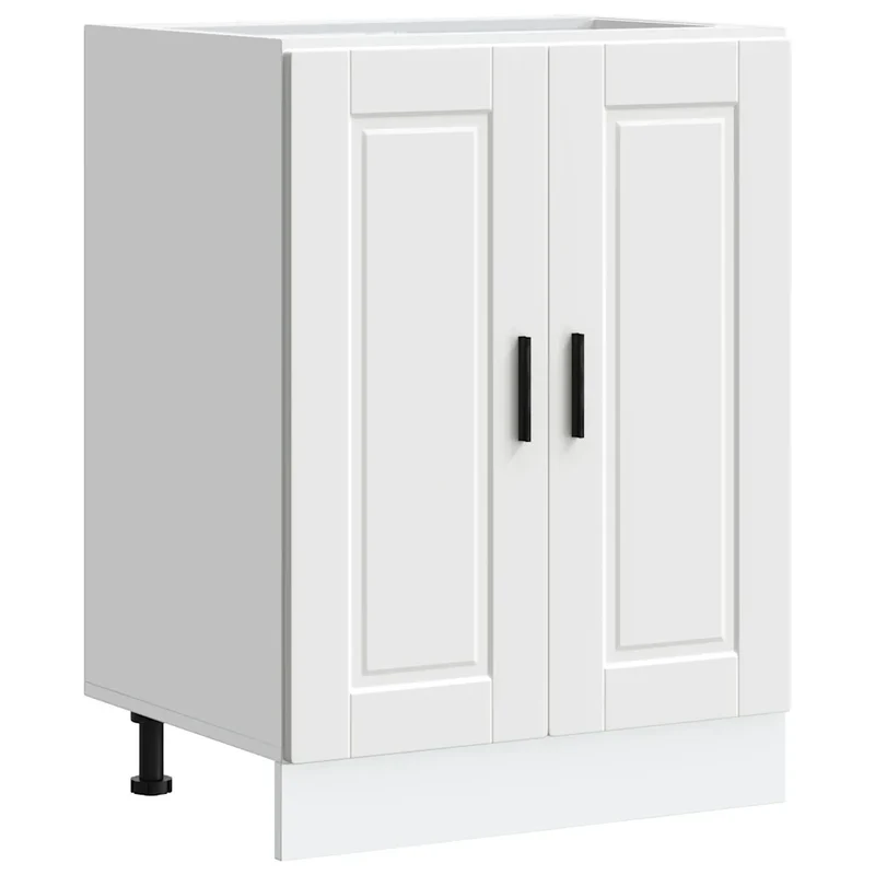 Armoire de cuisine Porto design moderne espace de rangement 60 x 46 x 81 cm en bois d'ingénierie blanc 02_0050232